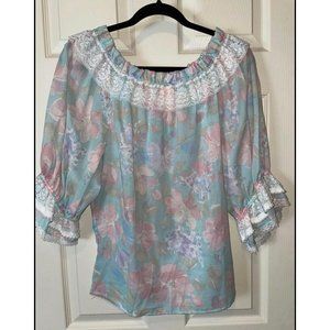 Vintage Rockmount Ranch Wear Blouse Size Small